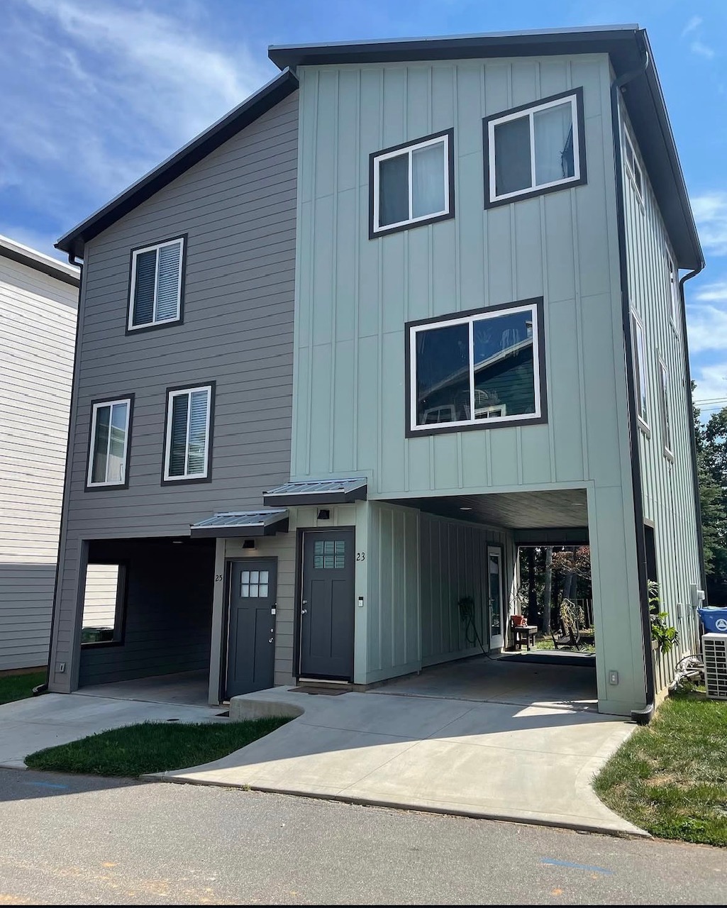 Two Compact Cottages homes side by side — Asheville, NC